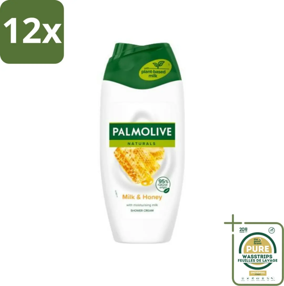 Palmolive Naturals Honing & Melk Douchecrème 250ml - 12 Stuks