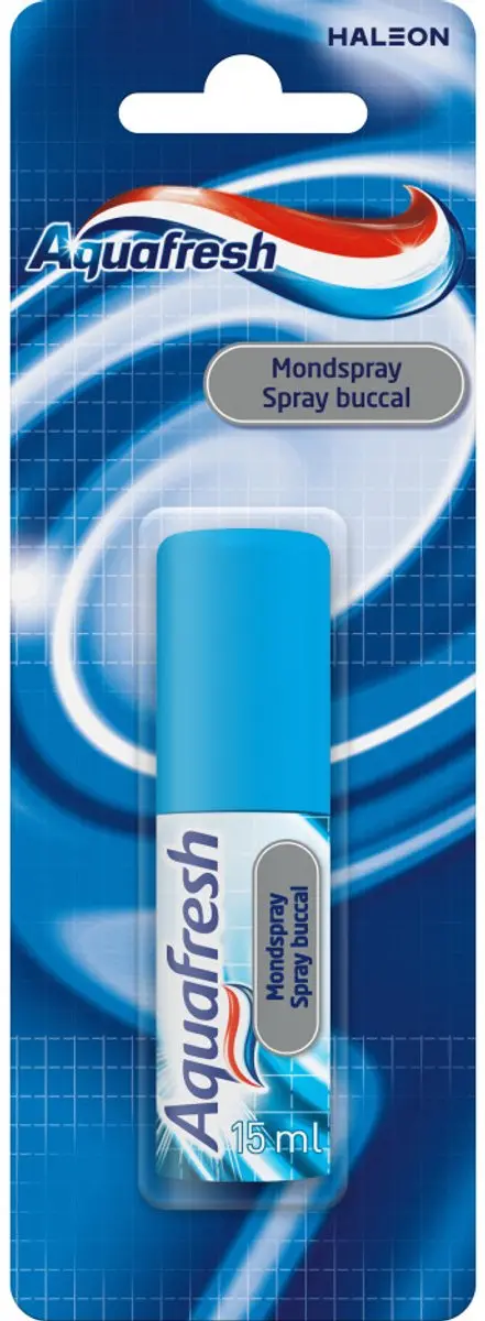 Aquafresh Mondspray 15ml - 10 Stuks - Mint