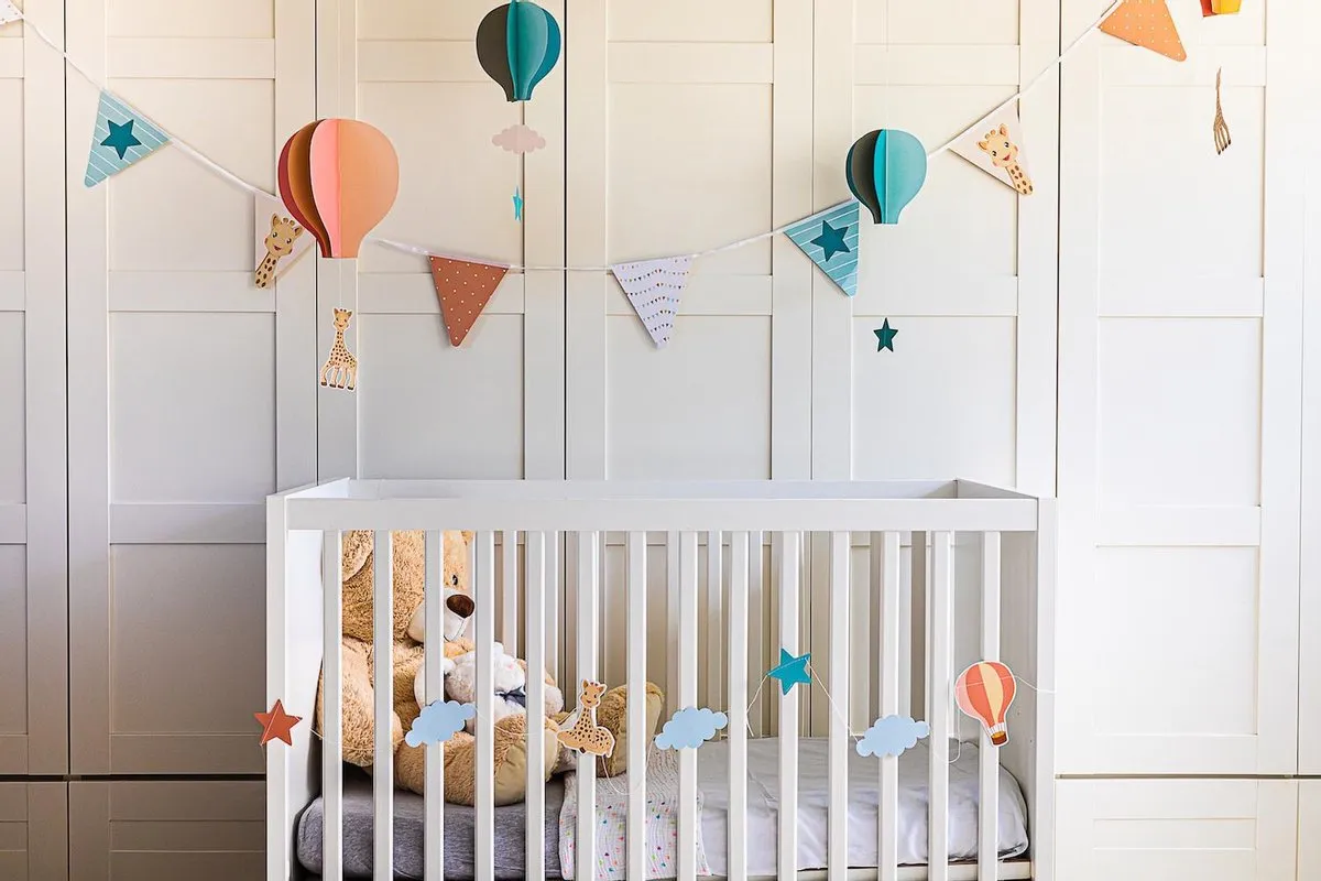 Sophie de Giraf Decoratie Set Babyshower - 14 Stuks - Blauw/Roze/Geel/Oranje/Grijs