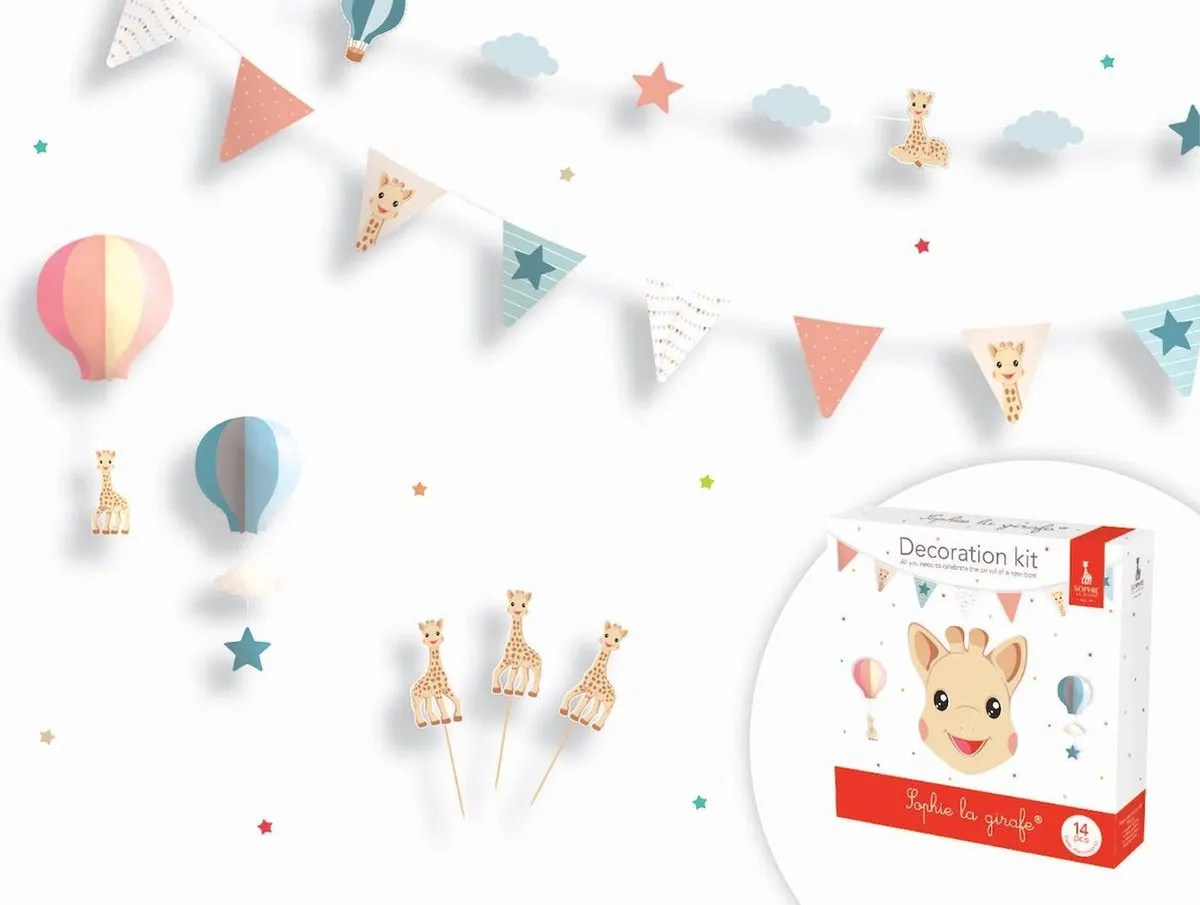 Sophie de Giraf Decoratie Set Babyshower