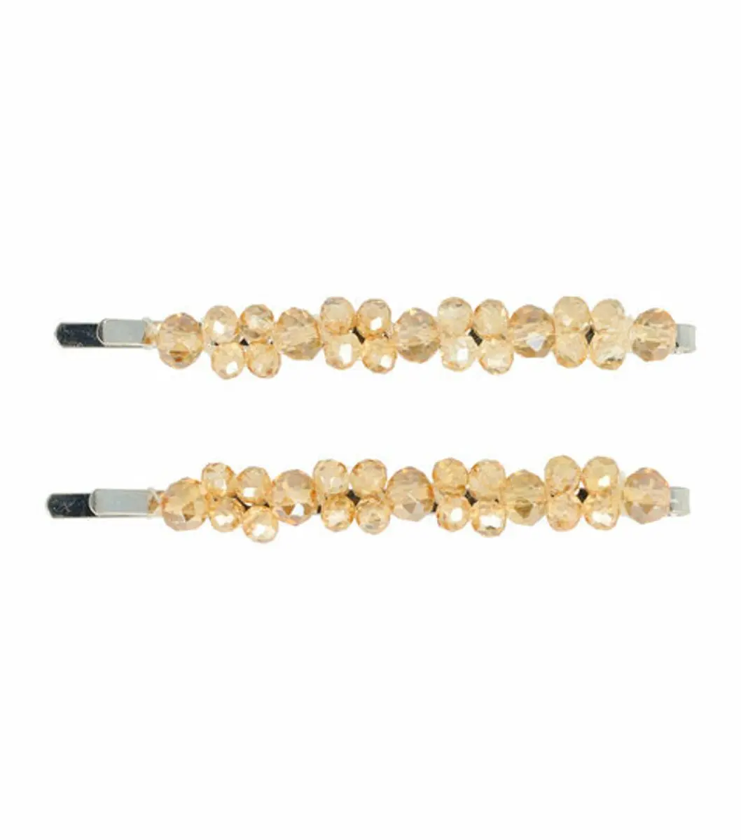 Haarsoires Schuifspeldjes 7cm Champagne
