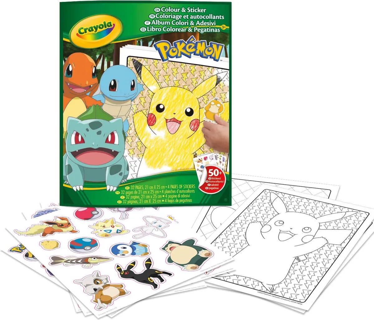 Crayola Pokémon Kleurboek