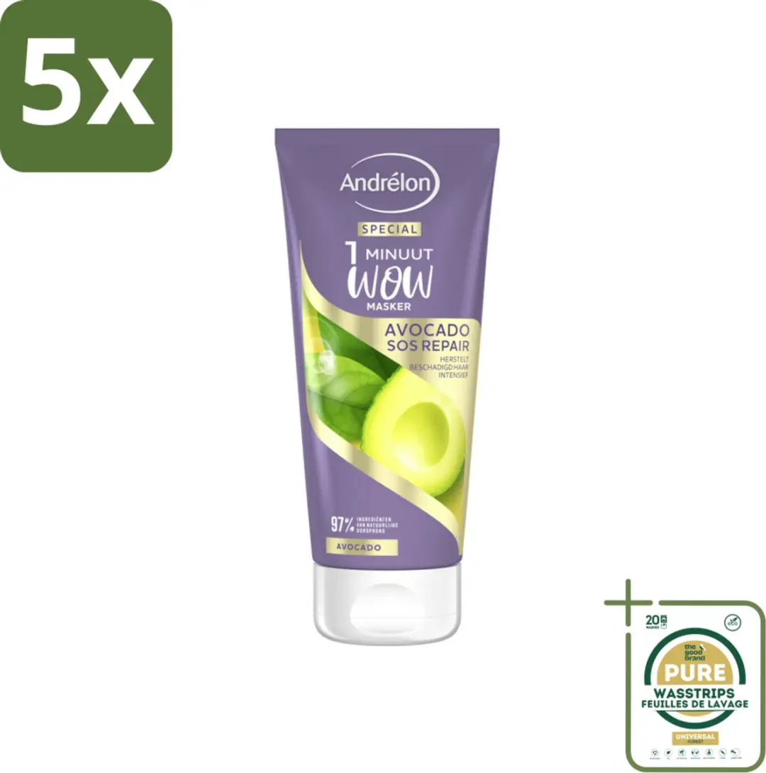 Andrélon 1 Minuut Wow Masker Avocado SOS Repair 180ml