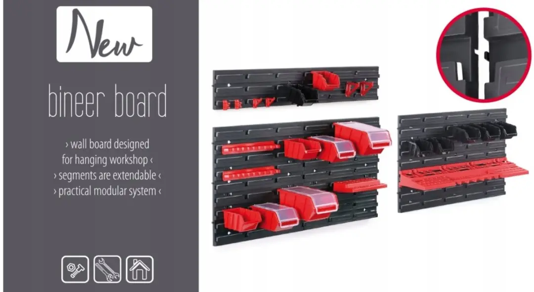 Prosperplast IZW2 Gereedschaps Hakenset 20 Stuks - Rood