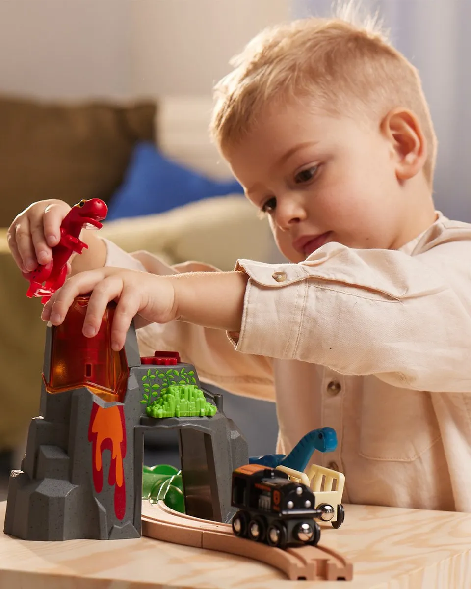 Ravensburger BRIO World Dinosaurussen Vulkaanuitbarsting Set - Meerkleurig