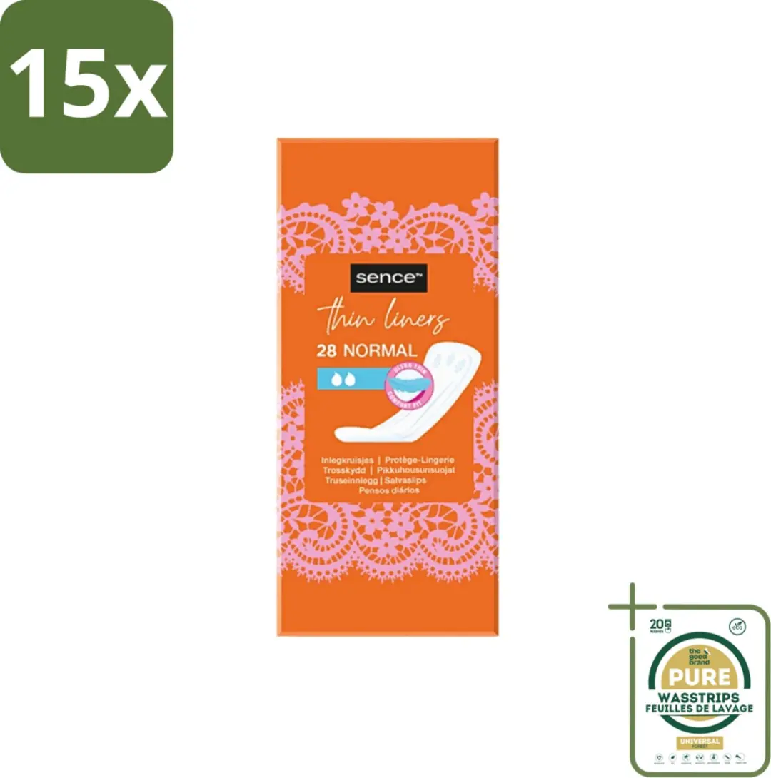 Sence Dagelijks Comfort Inlegkruisjes 28 Stuks - 15x28 - Wit