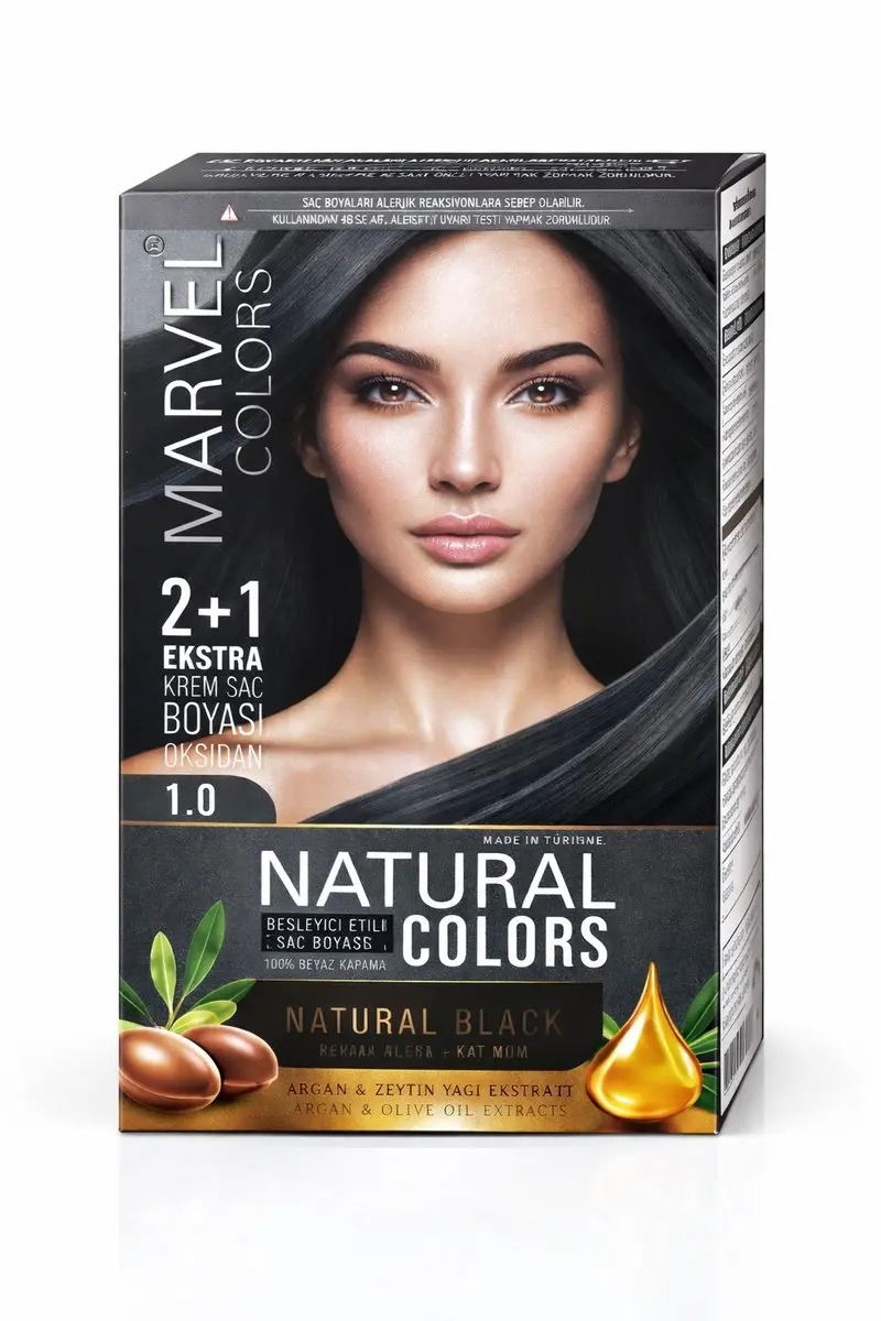 Marvel Natural Colors 1.0 Permanent Haarverf Zwart