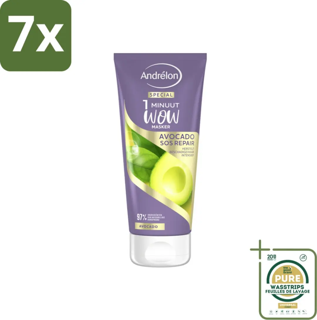 Andrélon 1 Minuut Wow Masker Avocado 180ml