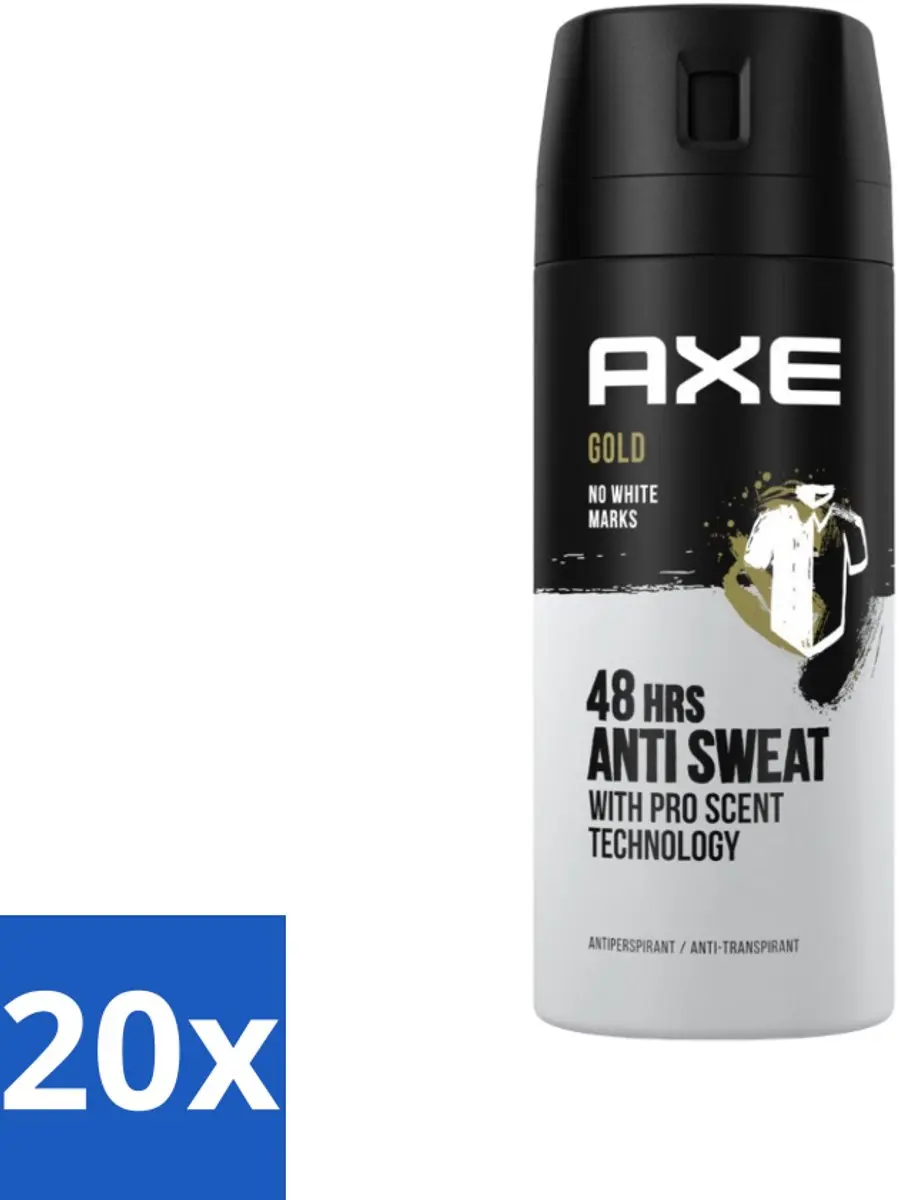 Axe Gold Deodorant Spray 150ml - 20 Stuks