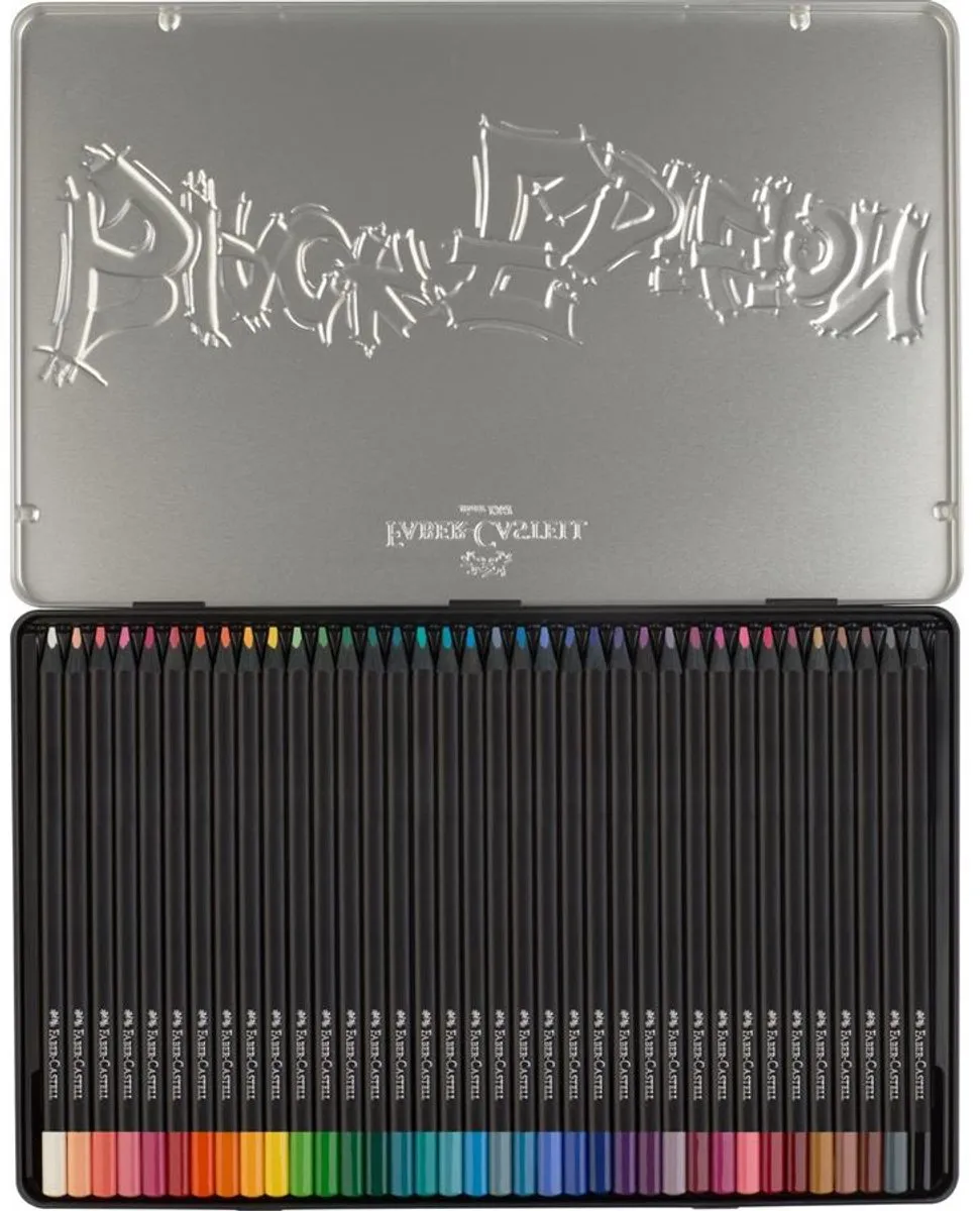 Faber-Castell FC-116437 Kleurpotloden 36 Stuks - Black Edition
