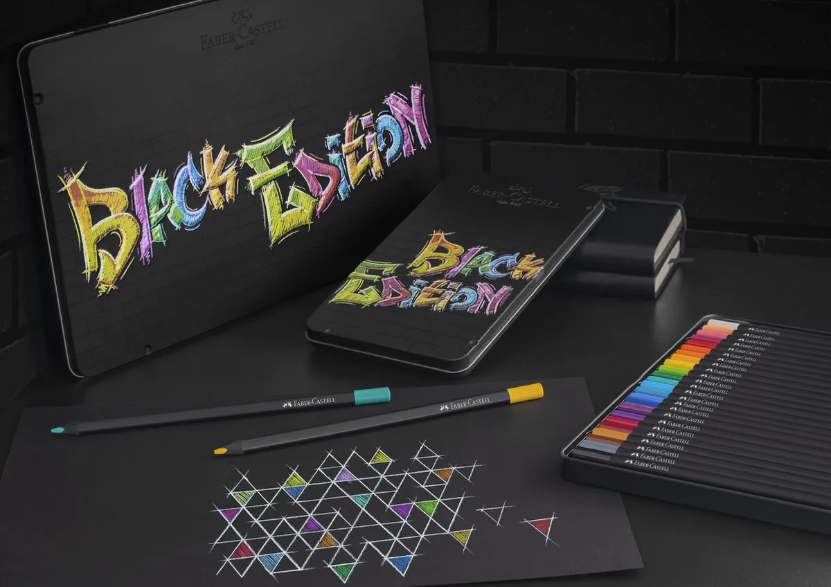 Faber-Castell FC-116437 Kleurpotloden 36 Stuks - Black Edition