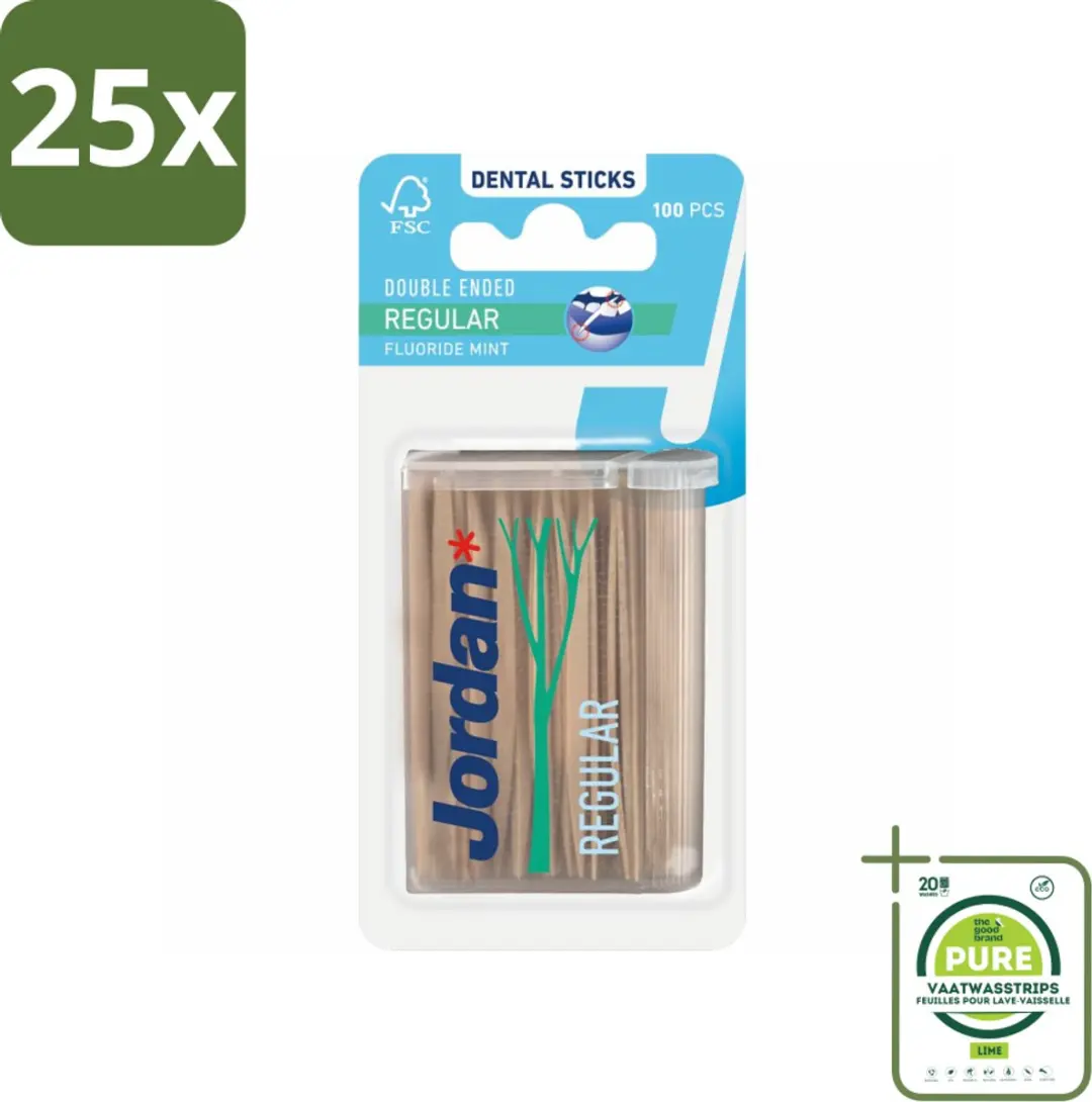 Jordan Tandenstokers Double Ended 2500 Stuks
