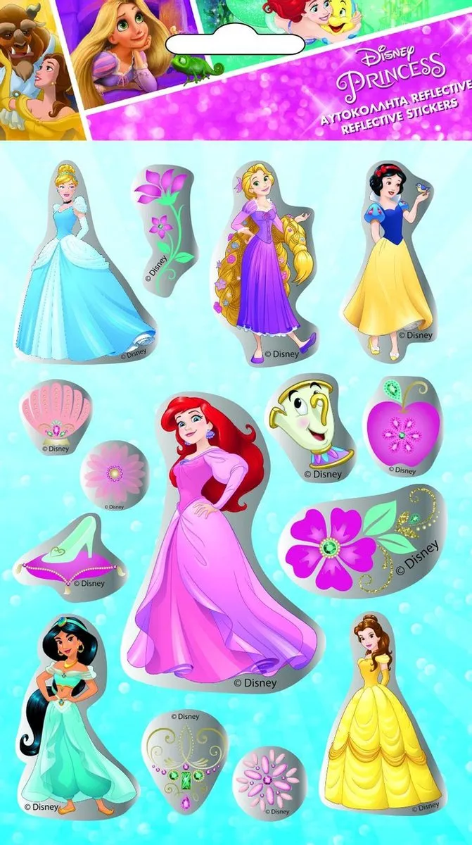 Disney Princess Reflecterend Vinyl Stickers