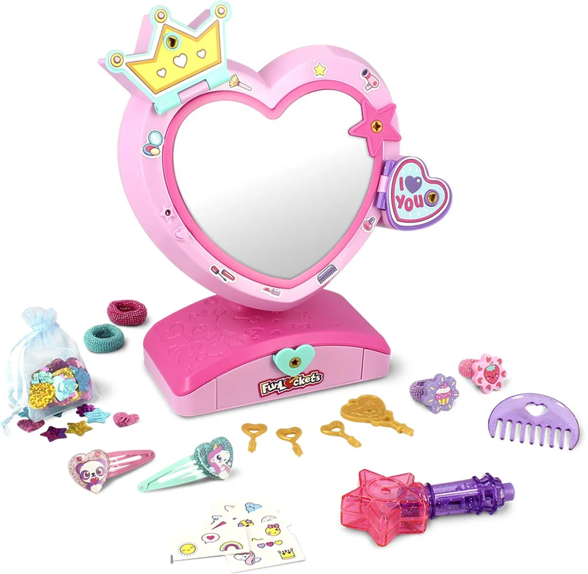 Jumbo FunLockets Geheime Spiegel Haaraccessoires - Spiegel