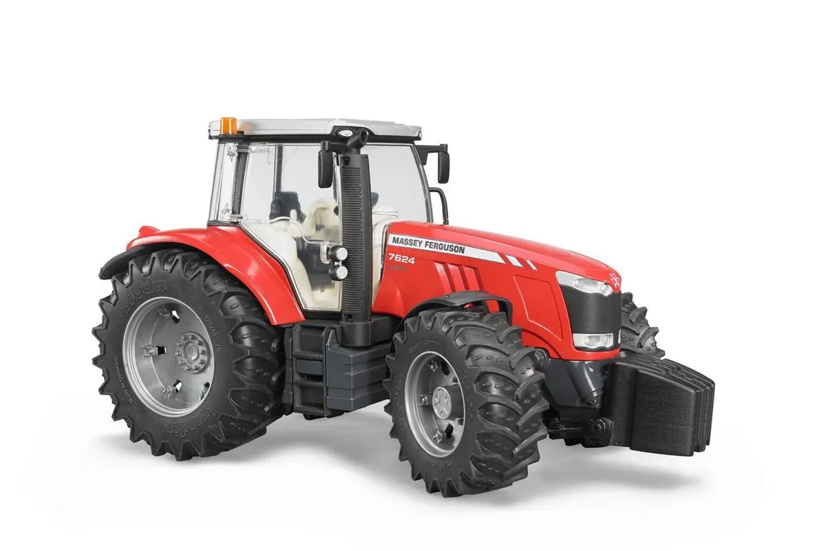 Bruder Massey Ferguson 7624 Tractor 3046 - Rood/Zwart