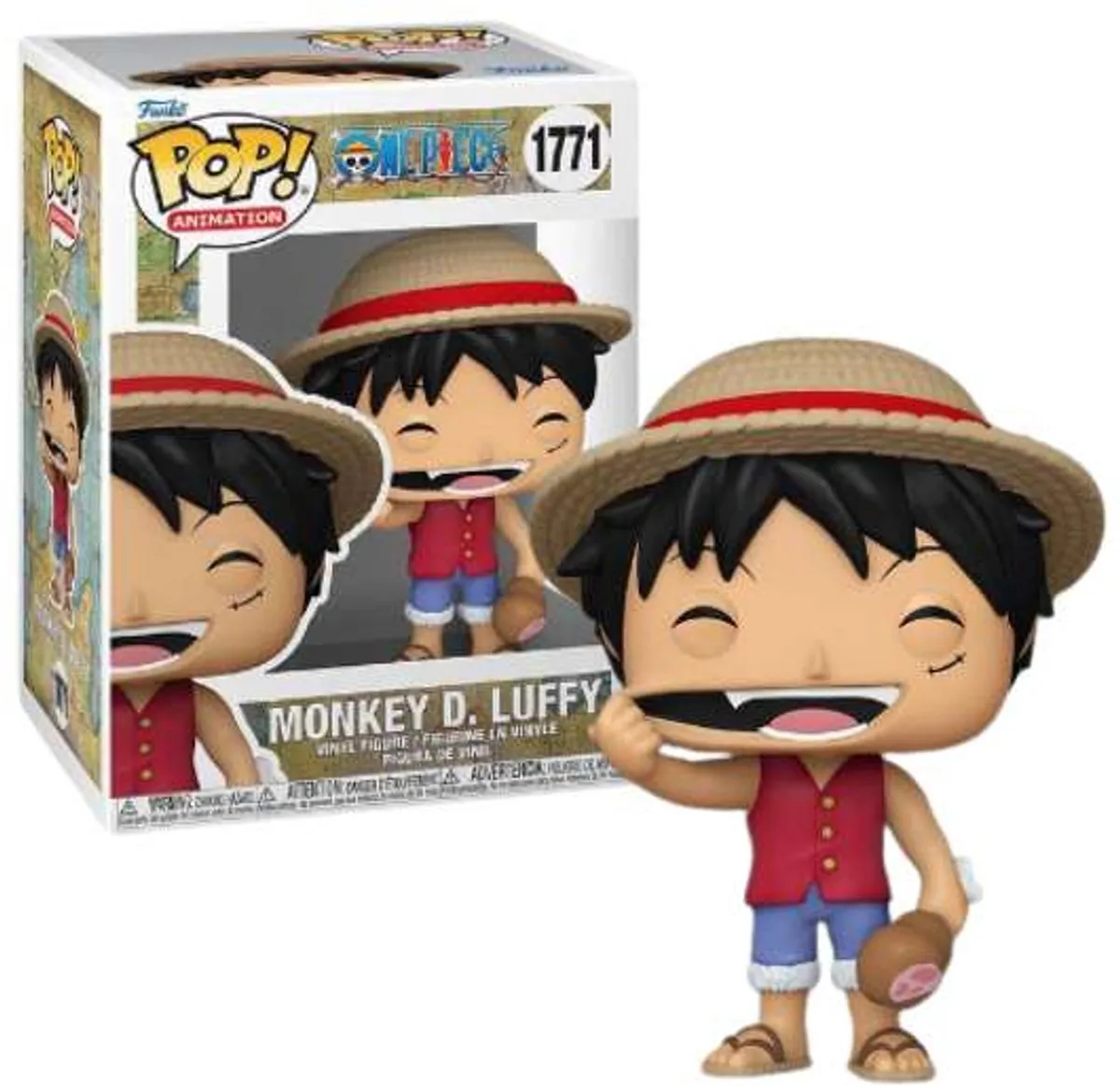 Funko Pop! Monkey D. Luffy One Piece Figuur 9,5cm - afbeelding 6 van 6