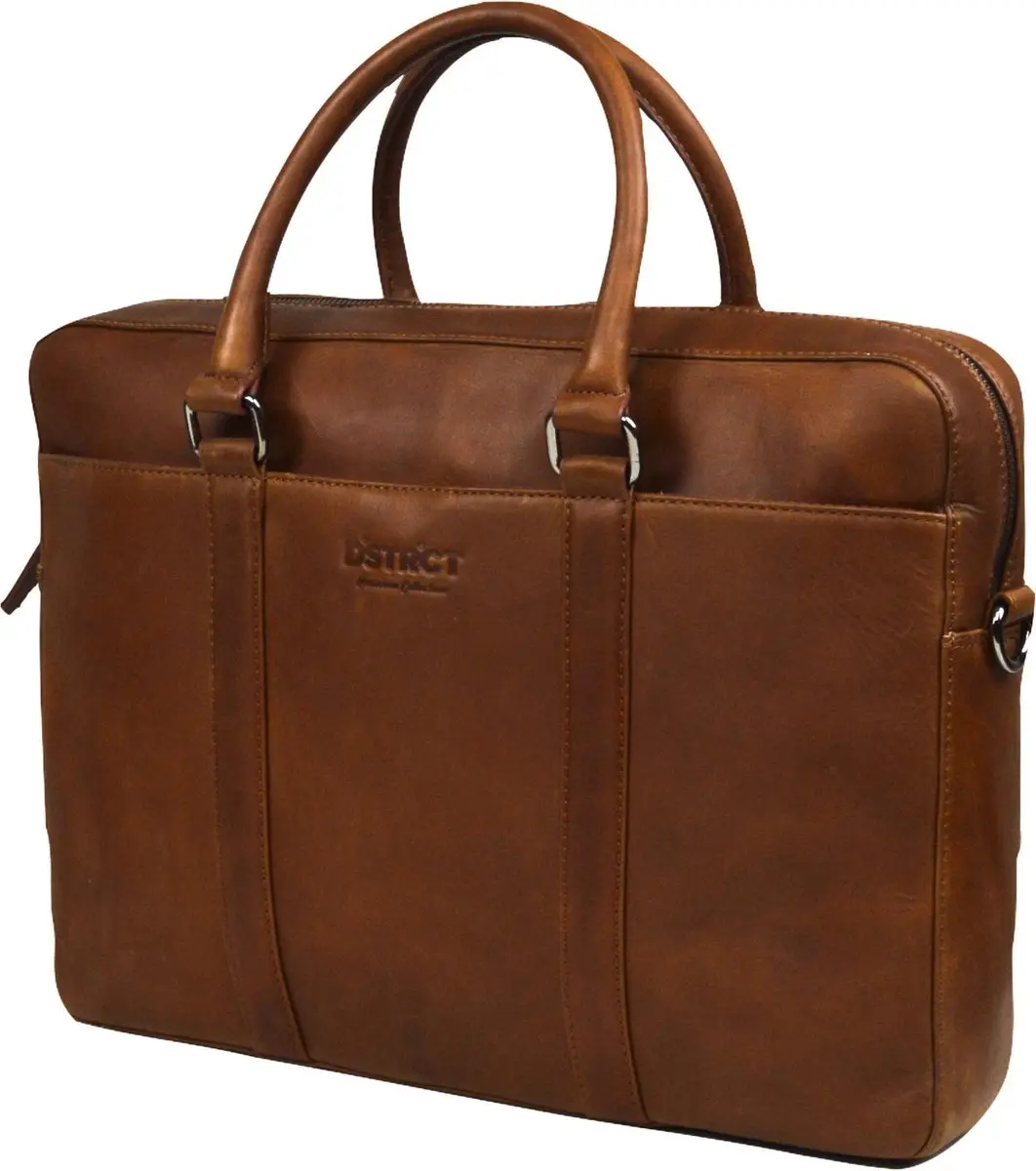 DSTRCT Premium Collection Laptoptas 15,6" - Cognac - MPN 230130.30
