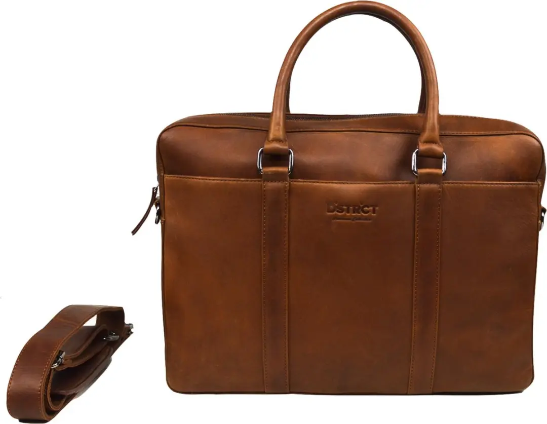 DSTRCT Premium Collection Laptoptas 15,6" - Cognac - MPN 230130.30