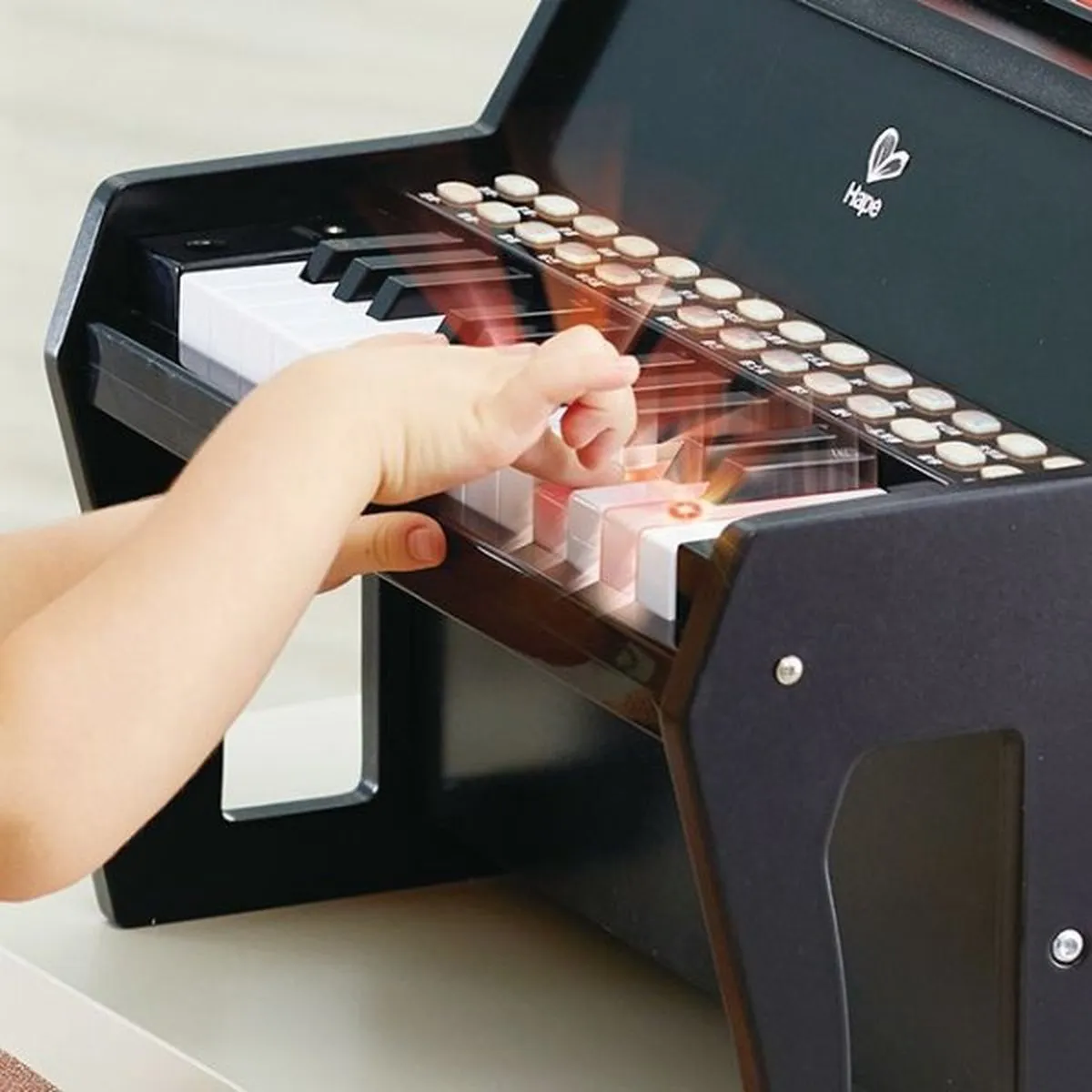 Hape Leuchttasten-Piano met Krukje - 4x AA - Multicolor