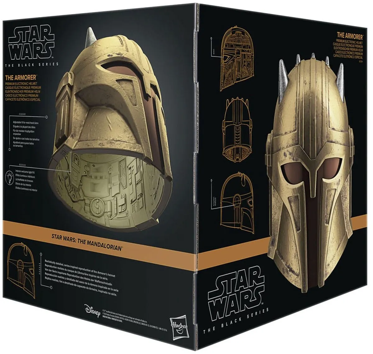 Hasbro Star Wars: The Mandalorian Black Series Electronic Helmet The Armorer Replica: 1/1