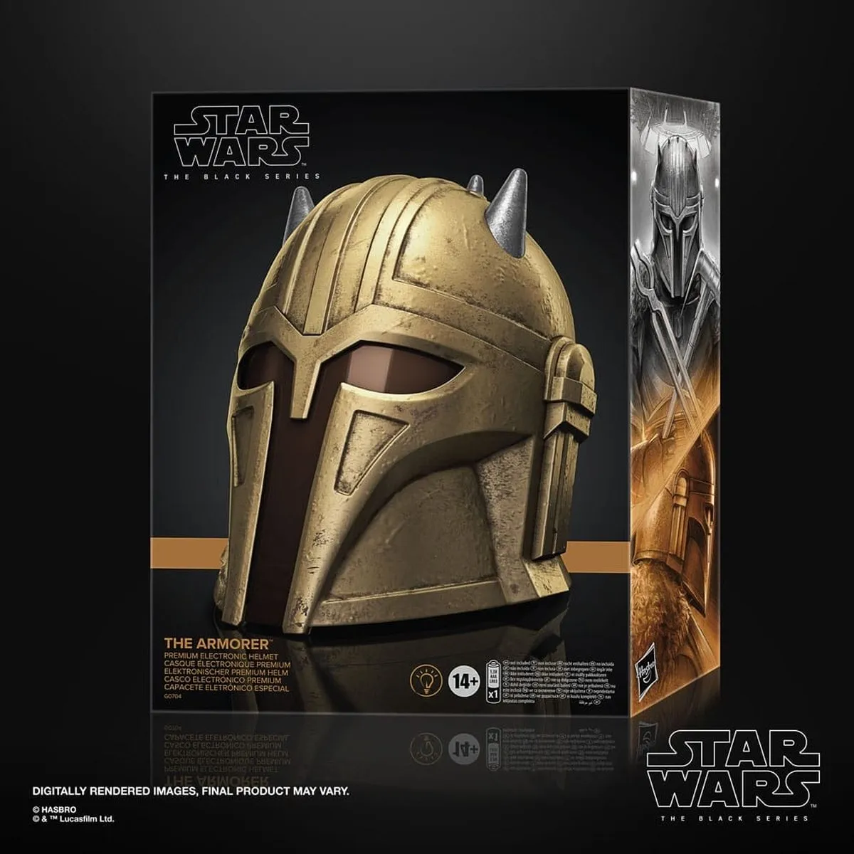 Hasbro Star Wars: The Mandalorian Black Series Electronic Helmet The Armorer Replica: 1/1