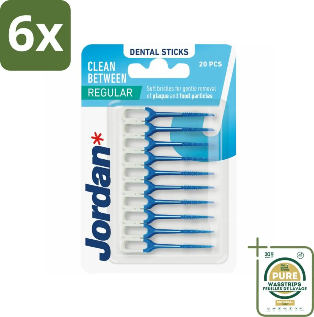 Jordan Clean Between Sticks Regular Tandenborstels