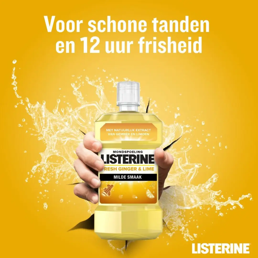 Listerine Fresh Ginger & Lime Mondwater 500ml