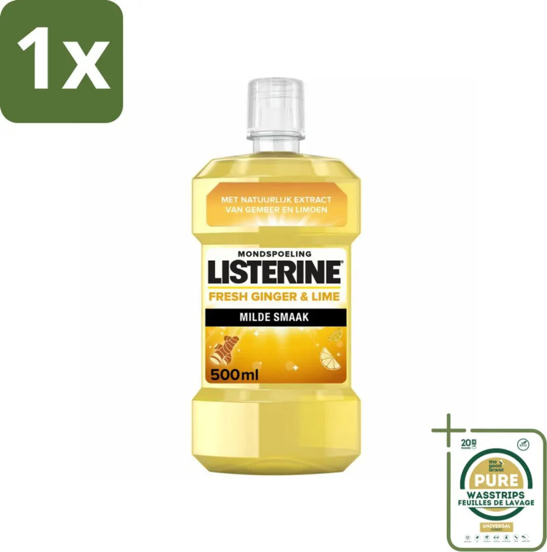 Listerine Fresh Ginger & Lime Mondwater 500ml