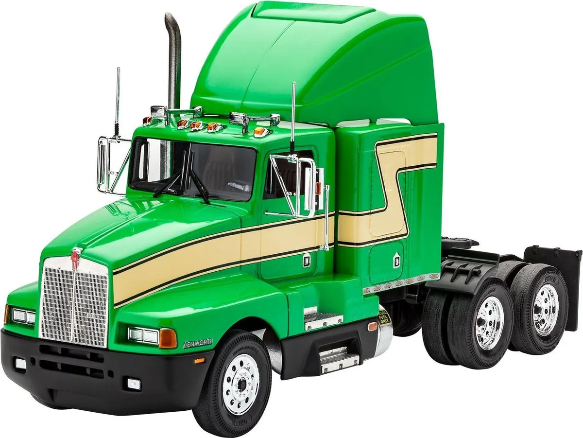 Revell Kenworth T600 1:32 Modelbouwpakket - 61 Onderdelen - Groen/Beige