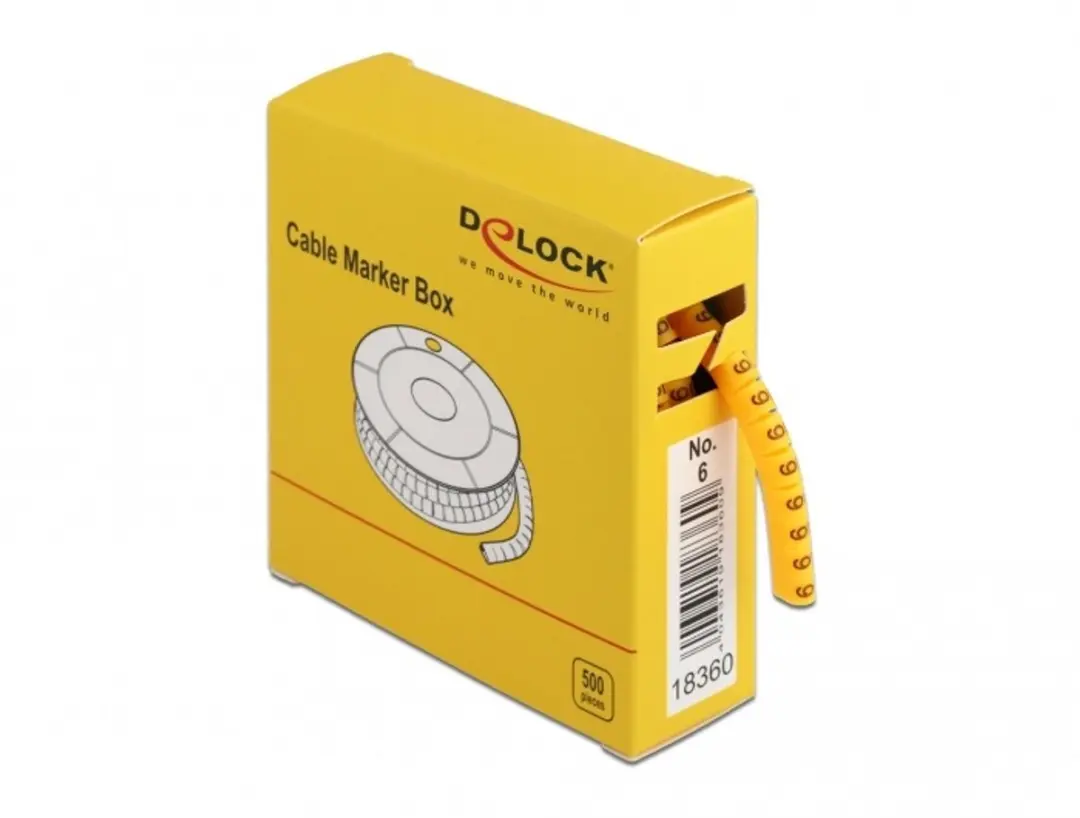 Delock Cable Marker Box Geel