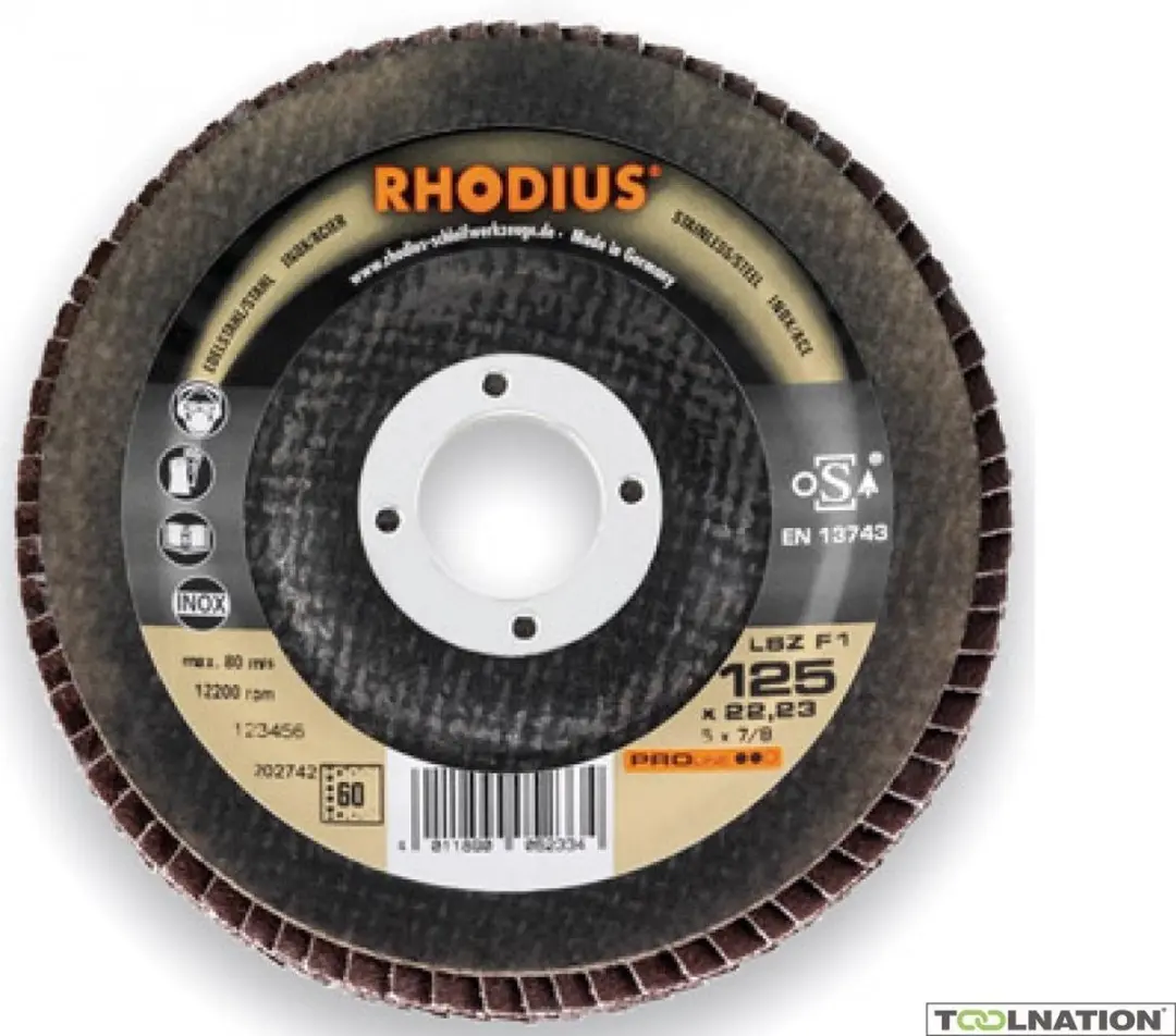 Rhodius PROline II 202735 Lamellenslijpschijf 125x22,23mm K40 Ferro