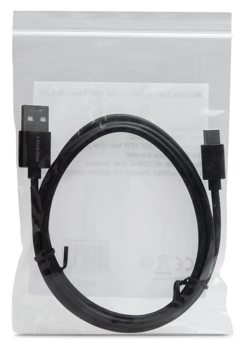 Mobilize USB-A naar USB-C Kabel 1m