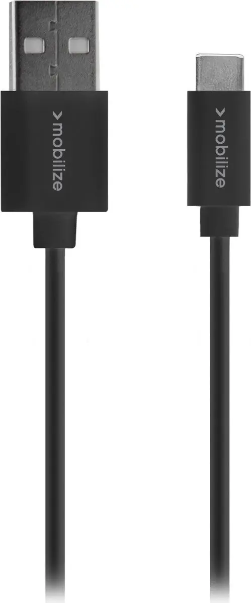 Mobilize USB-A naar USB-C Kabel 1m - Zwart