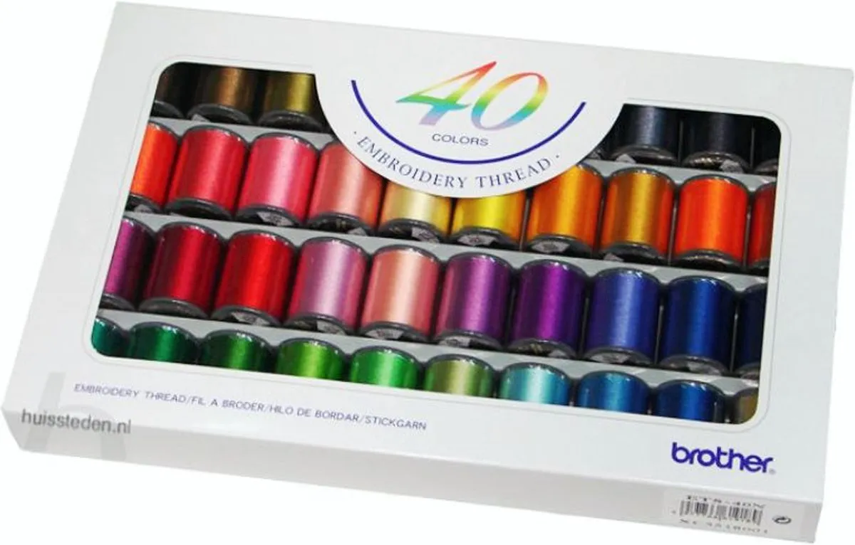 Brother Borduurgarenset 40 Stuks - 40 Kleuren - afbeelding 6 van 6