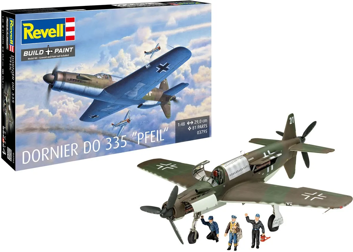 Revell 03795 Dornier Do 335 Pfeil Modelbouwpakket