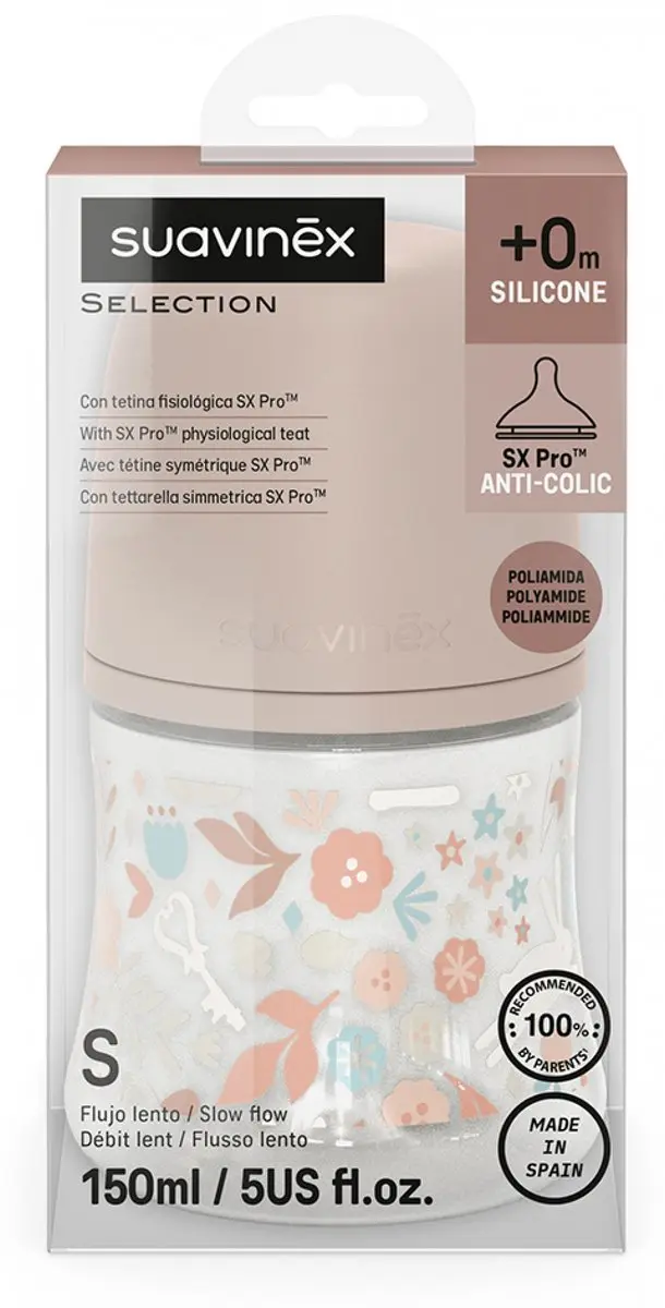 Suavinex Wonderland SX Pro Fles 150ml - 2 Stuks - Roze