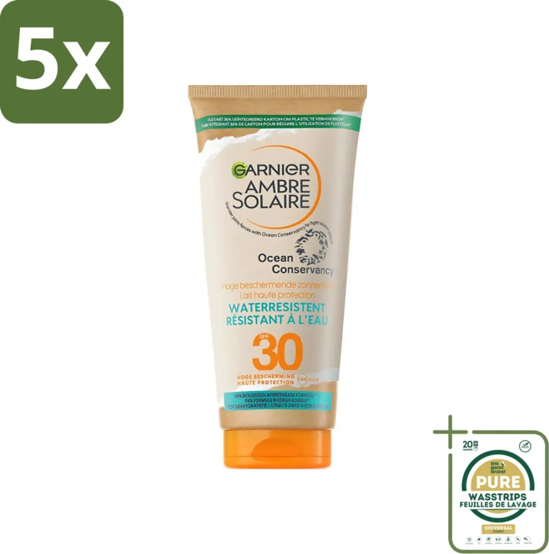 Garnier Ambre Solaire SPF 30 Waterresistente Zonnebrandmelk 875ml
