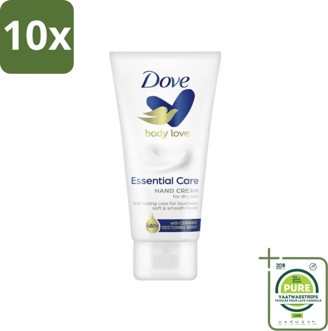Dove Body Love Essential Care Handcrème 135g - 10 Stuks