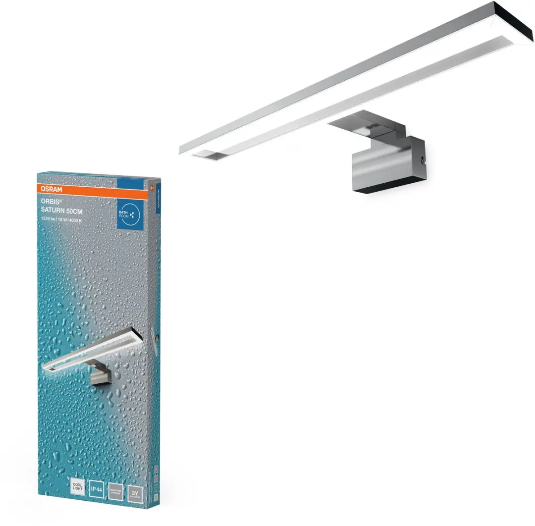 Osram Orbis Saturn 50cm 10W LED - Koelwit 4000K - Chroom - afbeelding 5 van 5