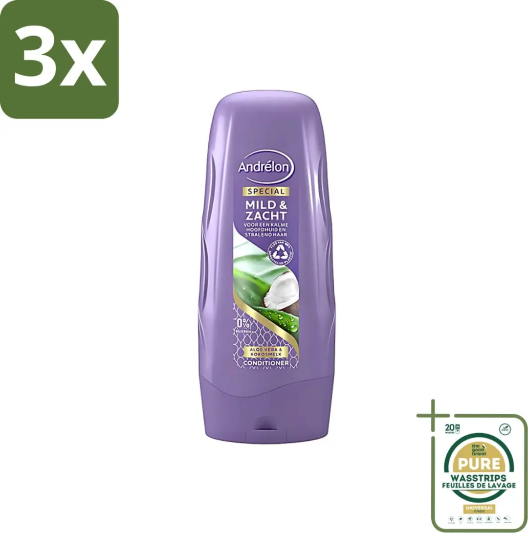 Andrélon Mild & Zacht Conditioner 900ml - 3 Stuks