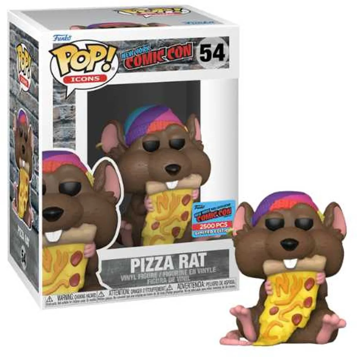 Funko POP! Icons Comic Con New York Pizza Rat - Multi