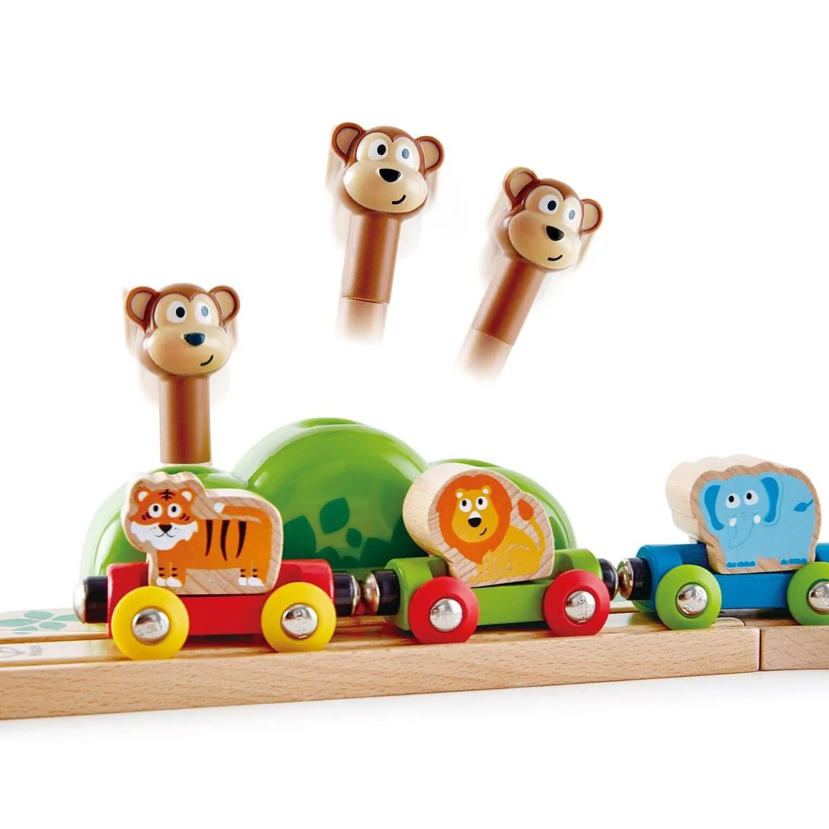 Hape Muzikale Aapjes Spoorweg E3825 - Veelkleurig