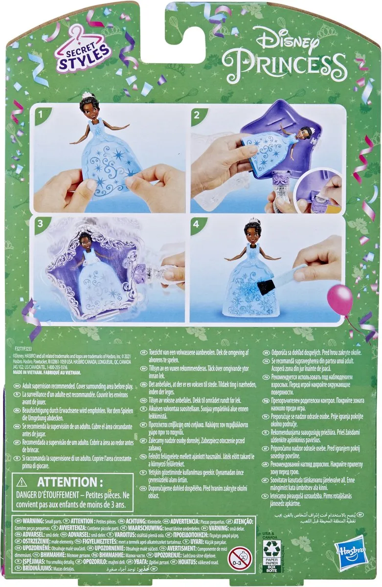 Disney Princess Magic Glitter Tiana Speelfiguur - Divers