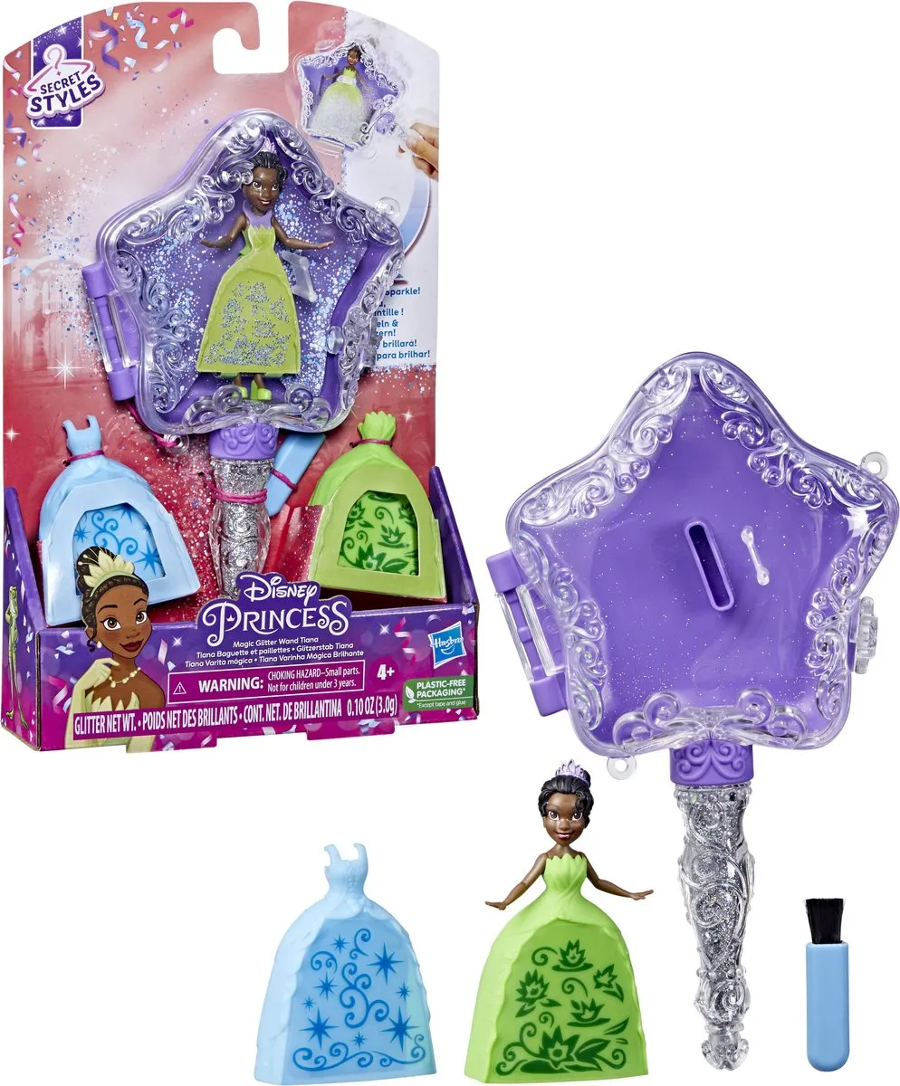 Disney Princess Magic Glitter Tiana Speelfiguur