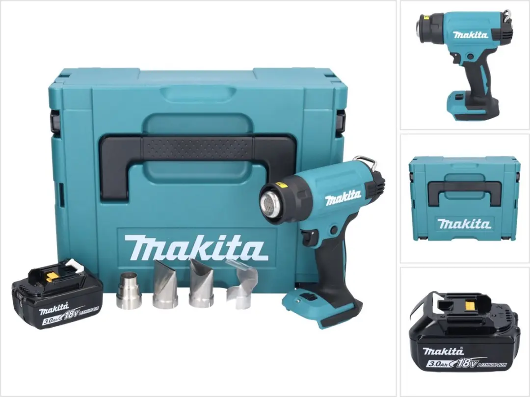 Makita DHG181F1J Accu-Heteluchtpistool 18V 150-550°C