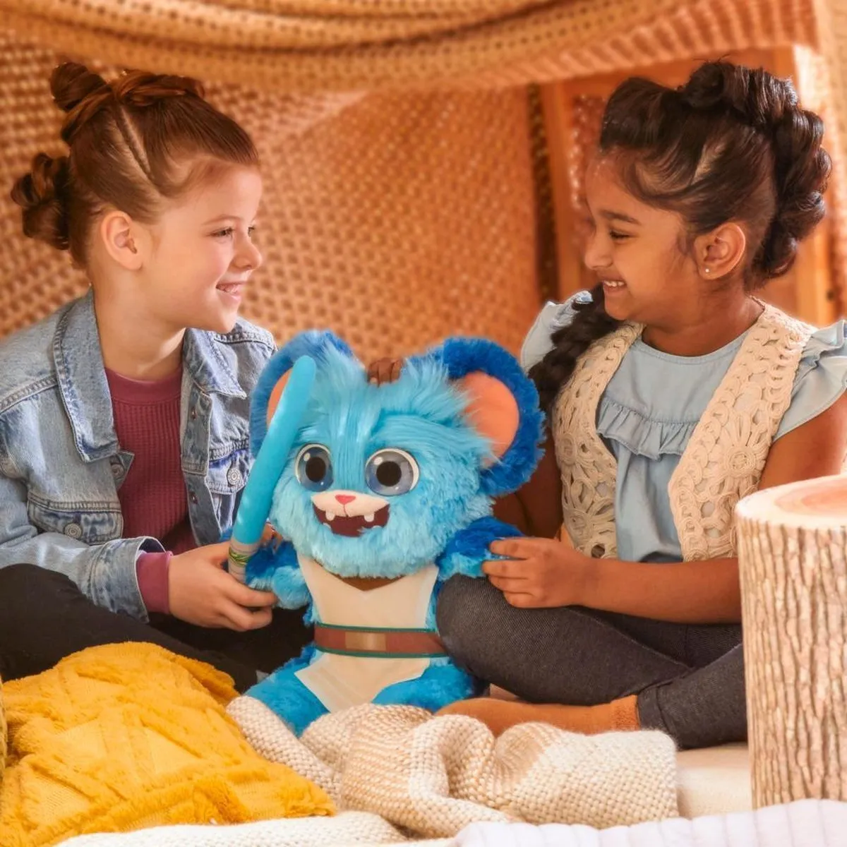 Hasbro Star Wars Fuzzy Force Nubs Stripfiguur - Blauw/Bruin/Wit