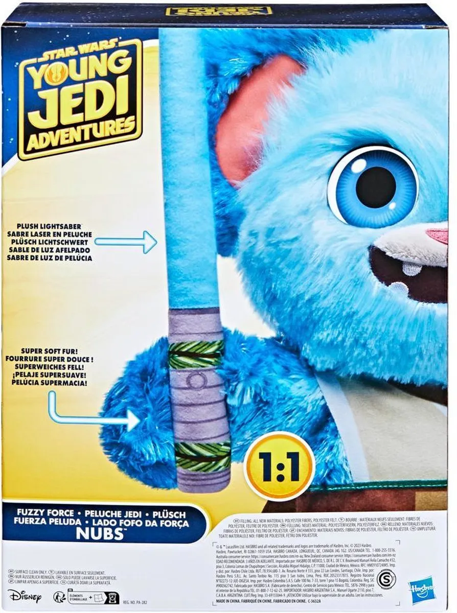 Hasbro Star Wars Fuzzy Force Nubs Stripfiguur - Blauw/Bruin/Wit