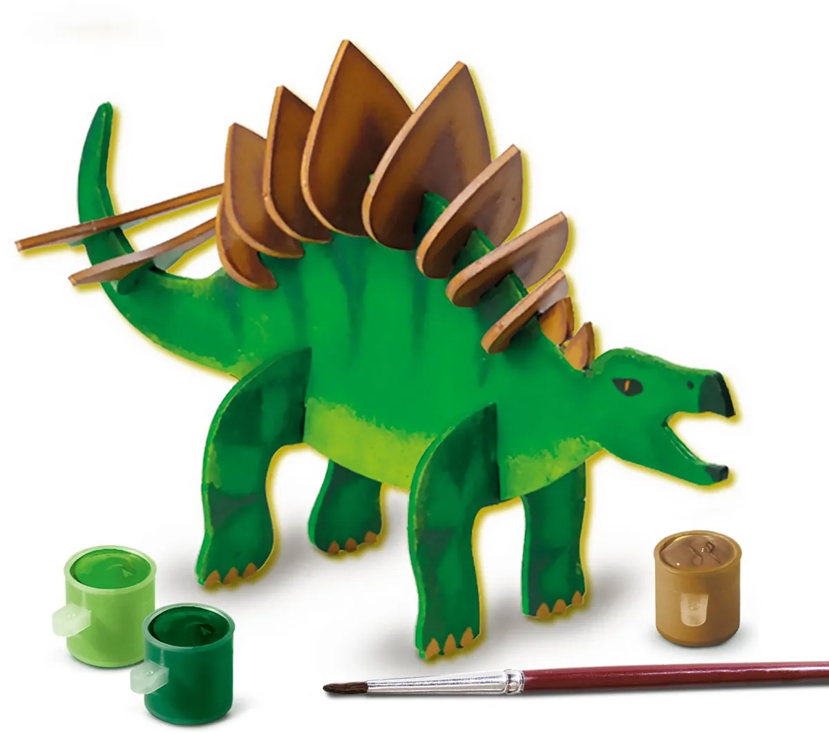 SES Creative Houten Dino Glow-in-the-Dark Knutselset - 11-delig