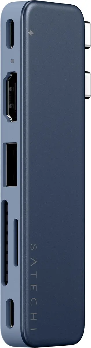 Satechi USB-C Snap Hub ST-HUSNB - HDMI 4K Blauw - afbeelding 5 van 6