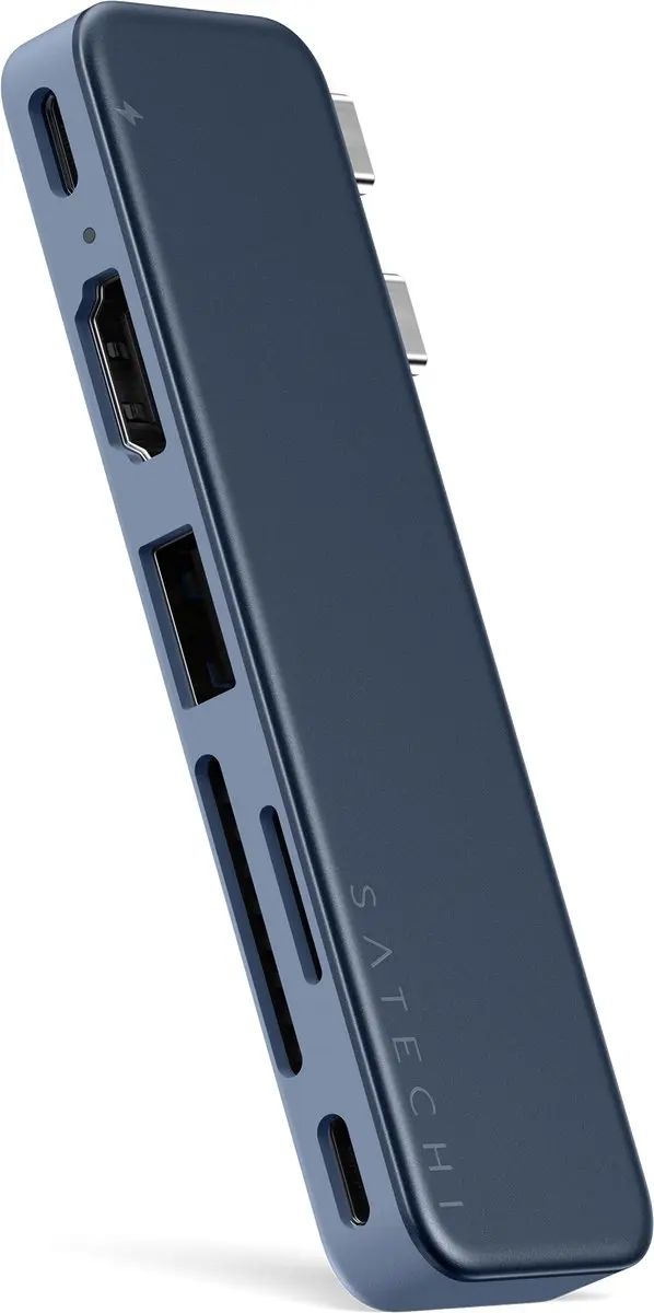 Satechi USB-C Snap Hub ST-HUSNB - HDMI 4K Blauw - afbeelding 2 van 6